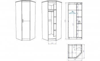 Шкаф угловой Денвер (СБК) в Серове - serov.mebel-e96.ru