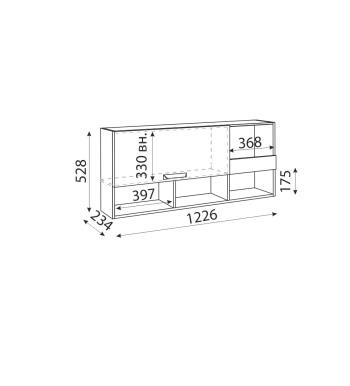 Полка 1 Дуглас М10 (Риннер) в Серове - serov.mebel-e96.ru