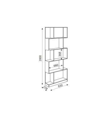 Стеллаж Дуглас М05 (Риннер) в Серове - serov.mebel-e96.ru