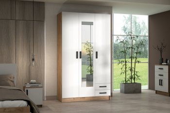 Шкаф 1200 мм Эконом с зеркалом (Зарон) в Серове - serov.mebel-e96.ru