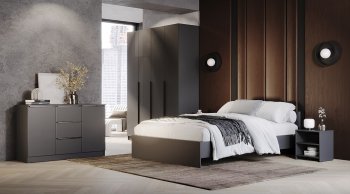 Комод Элегант 4 ящика Графит (Лин) в Серове - serov.mebel-e96.ru