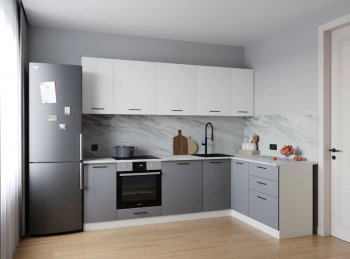 Угловой кухонный гарнитур Элеганция 2600*1600 мм Sanvut в Серове - serov.mebel-e96.ru