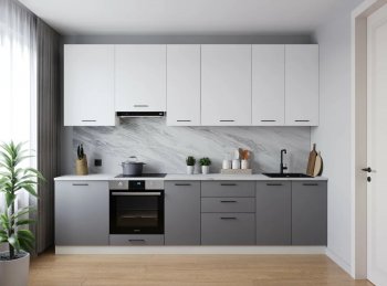 Кухонный гарнитур высокий Элеганция 3000 мм (Санвут) в Серове - serov.mebel-e96.ru