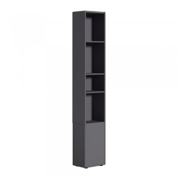 Шкаф торцевой Эйр 16.323 графит (Моби) в Серове - serov.mebel-e96.ru