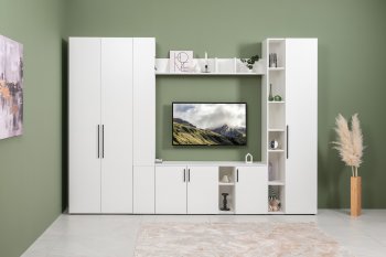 Стенка Эйр модульная, белый (Моби) в Серове - serov.mebel-e96.ru