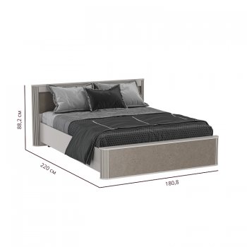Кровать двуспальная Фантазия 34.25 - 02 кашемир (Олмеко) в Серове - serov.mebel-e96.ru
