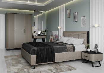 Спальный гарнитур Фиделия, модульный (Олмеко) в Серове - serov.mebel-e96.ru