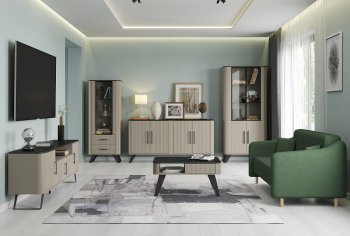 Стенка Фиделия, модульная (Олмеко) в Серове - serov.mebel-e96.ru