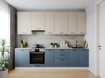 Кухонный гарнитур высокий Фьюжн 3000 мм (Санвут) в Серове - serov.mebel-e96.ru