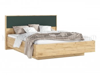 Кровать парящая с ПМ Флэш грин/дуб крафт (Миф) в Серове - serov.mebel-e96.ru