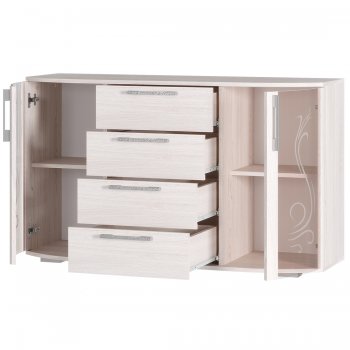 Комод Флорида ясень белый (БТС) в Серове - serov.mebel-e96.ru