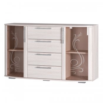 Комод Флорида ясень белый (БТС) в Серове - serov.mebel-e96.ru