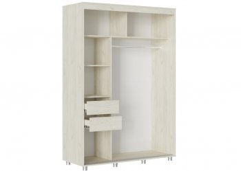 Шкаф-купе 1500 мм Форест крафт белый (Стиль) в Серове - serov.mebel-e96.ru