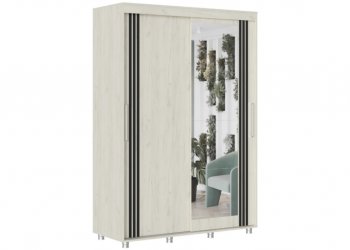 Шкаф-купе 1500 мм Форест крафт белый (Стиль) в Серове - serov.mebel-e96.ru