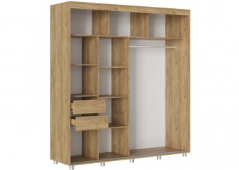 Шкаф-купе 2000 мм Форест крафт золотой(Стиль) в Серове - serov.mebel-e96.ru