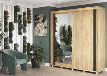 Шкаф-купе 2000 мм Форест крафт золотой(Стиль) в Серове - serov.mebel-e96.ru