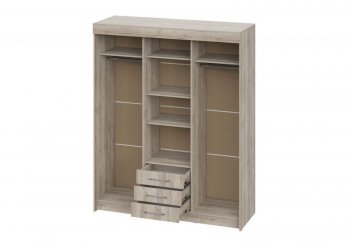 Шкаф-купе 1700 мм Фортуна (Дуб крафт серый) (ИЦ) в Серове - serov.mebel-e96.ru