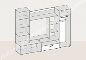 Гостиная Аллегро вариант-3 (Венге/Белфорт) в Серове - serov.mebel-e96.ru