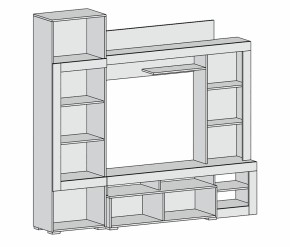 Гостиная Луизиана (Дуб сонома/Венге) в Серове - serov.mebel-e96.ru