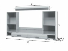 Стенка Домино Белый Глянец (БМ) в Серове - serov.mebel-e96.ru