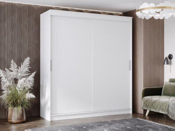 Шкаф-купе 2000 мм Гранд-1 ЛДСП, белый гладкий (Эра) в Серове - serov.mebel-e96.ru