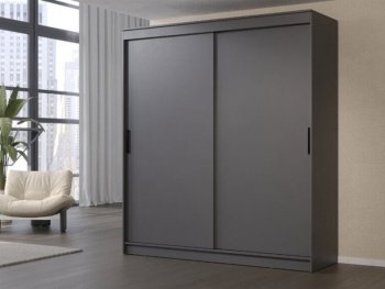 Шкаф-купе 2000 мм Гранд-1 ЛДСП, графит (Эра) в Серове - serov.mebel-e96.ru