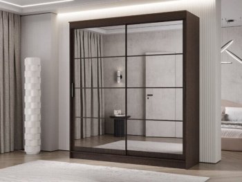 Шкаф-купе 2000 мм Гранд-1 зеркало/зеркало, венге (Эра) в Серове - serov.mebel-e96.ru