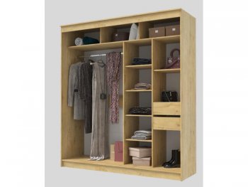 Шкаф-купе 2000 мм Гранд-1 ЛДСП, дуб вотан (Эра) в Серове - serov.mebel-e96.ru
