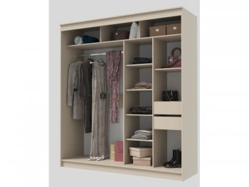 Шкаф-купе 2000 мм Гранд-1 ЛДСП, сатин (Эра) в Серове - serov.mebel-e96.ru