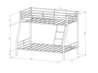 Кровать 2-х ярусная Гранада-2 в Серове - serov.mebel-e96.ru