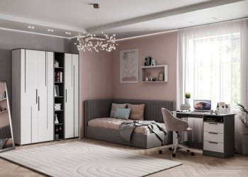Набор детской мебели Грей модульный (МЛК) в Серове - serov.mebel-e96.ru