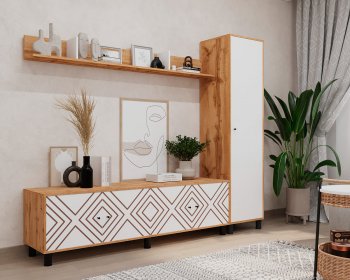 Стенка HYGGE комп.1 ромбы (Мама) в Серове - serov.mebel-e96.ru