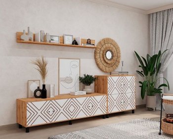 Стенка HYGGE комп.2 ромбы (Мама) в Серове - serov.mebel-e96.ru