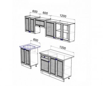 Кухонный гарнитур Хозяюшка 2400 Фисташка (Эра) в Серове - serov.mebel-e96.ru