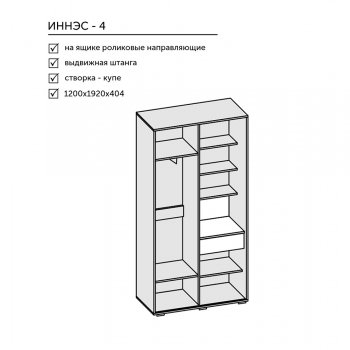 Прихожая Иннэс-4 (Диал) в Серове - serov.mebel-e96.ru