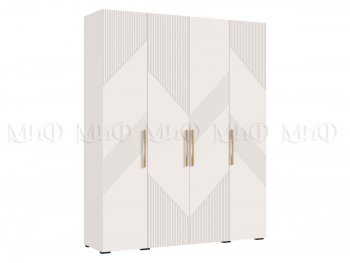 Шкаф 1800 мм Ирис с антресолью кашемир (Миф) в Серове - serov.mebel-e96.ru