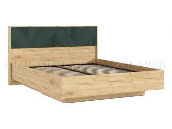 Кровать парящая с ПМ Ирис грин/дуб крафт (Миф) в Серове - serov.mebel-e96.ru