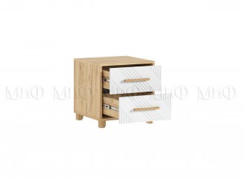 Тумба прикроватная Ирис крафт/белый, 2 шт (Миф) в Серове - serov.mebel-e96.ru