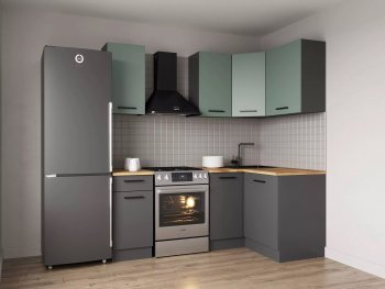 Кухонный гарнитур угловой Изумруд 2000х1200 в Серове - serov.mebel-e96.ru