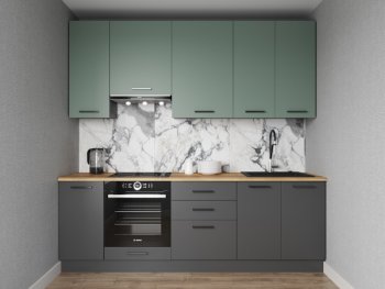 Кухонный гарнитур Изумруд 2400 мм Sanvut в Серове - serov.mebel-e96.ru