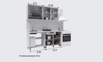 Кухонный гарнитур Кантри 1600 мм (Текс) в Серове - serov.mebel-e96.ru