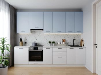 Кухонный гарнитур высокий Капри 3000 мм ЛДСП/МДФ (Санвут) в Серове - serov.mebel-e96.ru