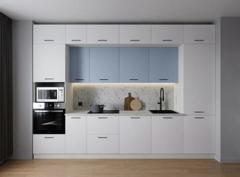 Кухонный гарнитур Капри 3400 мм ЛДСП/МДФ (Санвут) в Серове - serov.mebel-e96.ru
