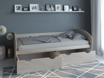 Кровать с ящиками КД-1.8 (Росток) в Серове - serov.mebel-e96.ru