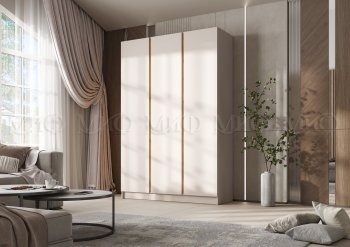 Шкаф 1500 мм 3-х створчатый Келвин кашемир (Миф) в Серове - serov.mebel-e96.ru