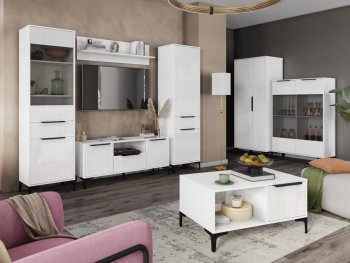 Стенка Кимберли белый, модульная (Handis) в Серове - serov.mebel-e96.ru