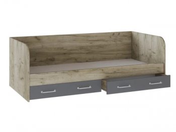 Кровать с ящиками Колибри Лофт дуб серый (Текс) в Серове - serov.mebel-e96.ru