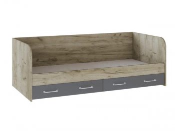 Кровать с ящиками Колибри Лофт дуб серый (Текс) в Серове - serov.mebel-e96.ru