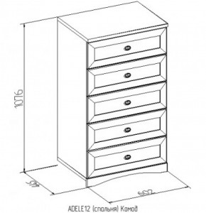 Комод 12 Адель в Серове - serov.mebel-e96.ru