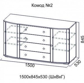 Комод №2 (1500) SV-Мебель в Серове - serov.mebel-e96.ru